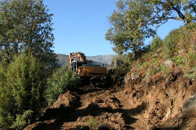 Mejora y creación de la red de abastecimiento a Viandar de la Vera., Obras Hidráulicas